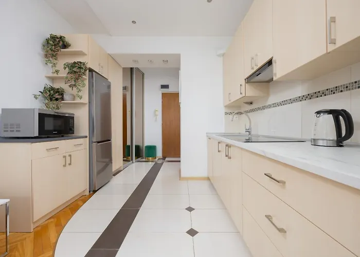 شقة Bright With Air Conditioning Near Ogrod Saski By Renters